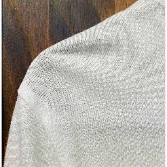 Armani Exchange Women’s White Long Sleeve T-shirt Sz S - Picture 5 of 5